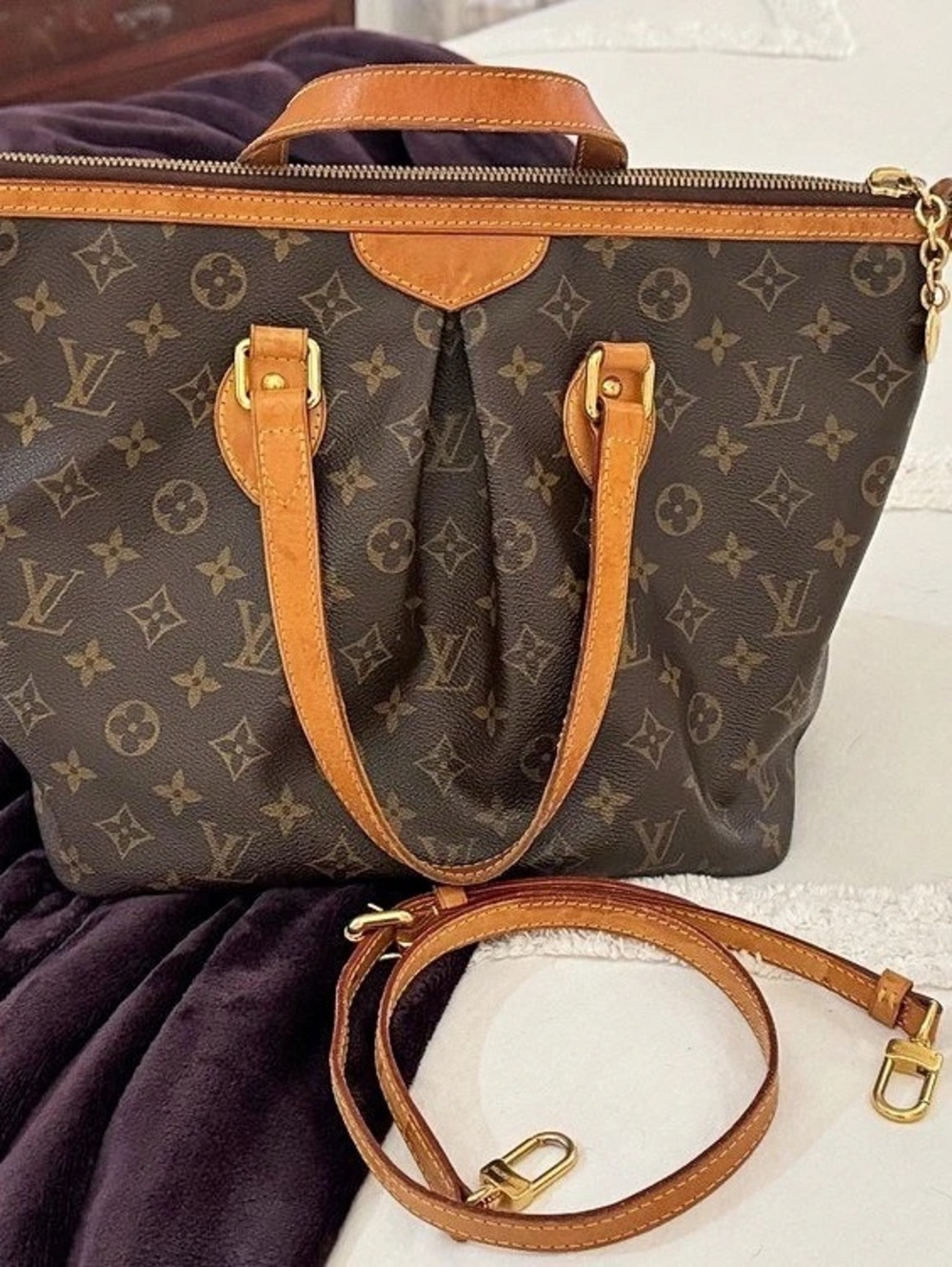 Louis Vuitton Authentic Monogram Palermo PM